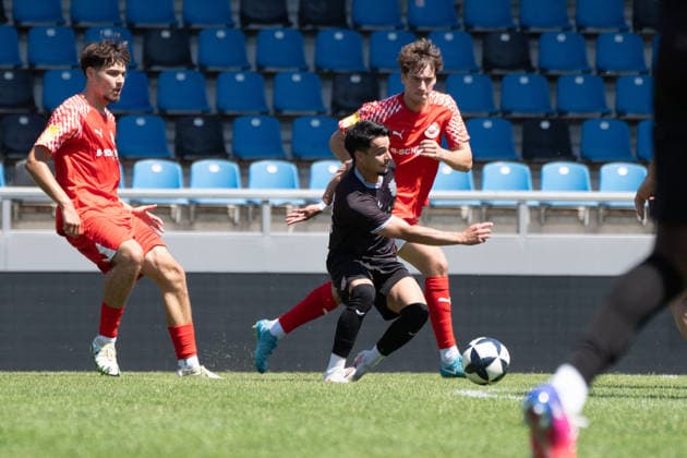 12.07.2026, xhfmx, Fussball Testspiel, FSV Frankfurt - RW Walldorf Ismail Harnafi (11, FSV Frankfurt) (DFL DFB REGULATIONS PROHIBIT ANY USE OF PHOTOGRAPHS as IMAGE SEQUENCES and or QUASI-VIDEO) *** July 12, 2026, xhfmx, Soccer Friendly Match, FSV Frankfurt vs. RW Walldorf, Ismail Harnafi 11, FSV Frankfurt: DFL and DFB regulations prohibit any use of photographs as image sequences and or quasi-video.
