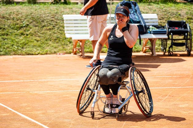 Britta Wend GER nach ihrem Sieg 2026, Finaltag - 36. GERMAN OPEN 2026 - Beate Loddenkemper Trophy, Berlin, BTTC Grün-Weiß, 12.07.2026, *** Britta Wend (GER) after her victory in 2026, Final Day 36 of the 2026 German Open Beate Loddenkemper Trophy, Berlin, BTTC Grün Weiß, July 12, 2026, Copyright: xClaudioxGärtnerx