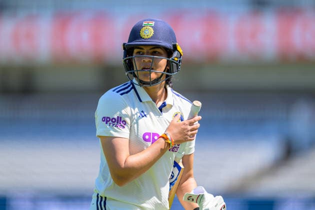 LONDON, ENGLAND JULY 12 - Yastika Bhatia of India looks dejected after getting out during Day 3 of the Rothesay Test Match game between England and India at Lord s Cricket Ground on July 12, 2026 in London , England . (Photo by Keeran Marquis Sports Press Photo)  Copyright: xKeeranxMarquis SPPx Sportspressphoto_SPR189834
