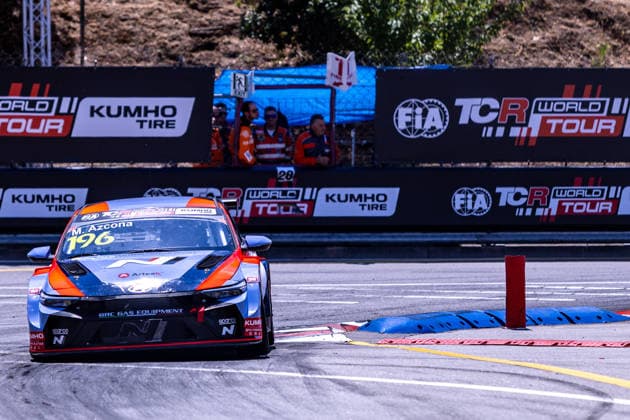 July 12, 2026, Vila Real, Vila Real, Portugal: VILA REAL, PORTUGAL - July 12: Mikel Azcona of Spain and BRC Hyundai N Squadra Corse seen on action in his Hyundai Elantra N EV TCR during FIA TCR World Tour at Circuito Internacional de Vila Real Race 1 on July 12, 2026 in Vila Real, Portugal Vila Real Portugal - ZUMAl192 20260712_zsp_l192_035 Copyright: xMiguelxLemosx