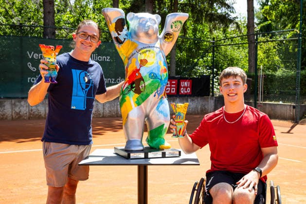 Sieger Herren Einzel: Anderson Parker AUS und Sieger Herren Quads: Benjamin Wenzel AUS, Finaltag - 36. GERMAN OPEN 2026 - Beate Loddenkemper Trophy, Berlin, BTTC Grün-Weiß, 12.07.2026, *** Men s Singles Champion Anderson Parker (AUS) and Men s Quads Champion Benjamin Wenzel (AUS), Final Day 36 of the 2026 German Open Beate Loddenkemper Trophy, Berlin, BTTC Grün Weiß, July 12, 2026, Copyright: xClaudioxGärtnerx