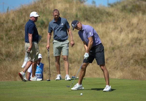 Golf, PGA, the British Open in Southport, training