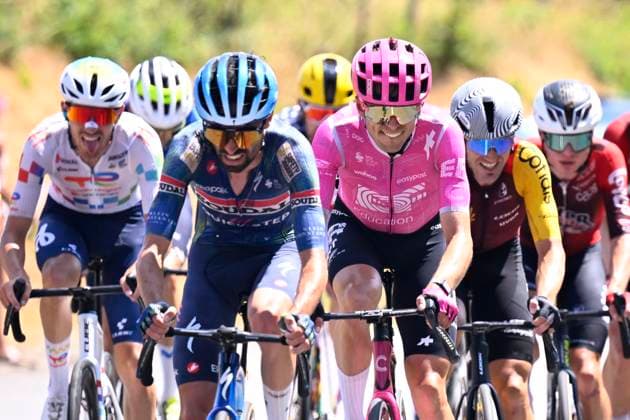Tour de France 2026 Stage 9 USSEL, FRANCE - JULY 12 : Baudin Alex (FRA) of EF Education - Easypost during stage 9 of the 113rd edition of Tour de France an UCI World Tour 2.UWT cycling road race stage for Men Elite of 185 km with start in Malemort and finish in Ussel on July 12, 2026 in Ussel, France, 12 07 2026 ( Motordriver Kurt Vandenborre - Ussel France  Copyright: xTomasxSiskx