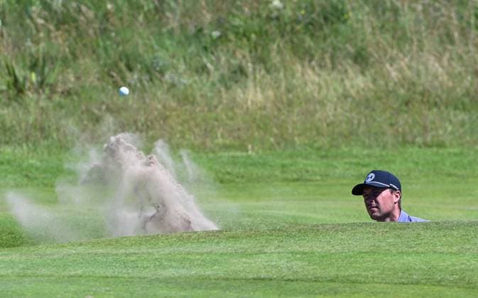 Jordan Speith (USA) on the 5th Green from a green side bunker 154th Open Golf Championships, Practice Day, Royal Birkdale, Southport, UK - 12 Jul 2026Southport Royal Birkdale United Kingdom  Copyright: xGreigxCowie Shutterstockx 16988287u