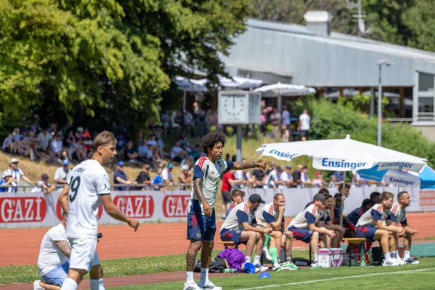 SV Stuttgarter Kickers - FC Bayern Muenchen II, Fussball, Herren, Freundschaftsspiele Deutschland, Saison 2026 2027, 12.07.2026, Costa Santos Dante (Trainer FC Bayrn Muenchen II) SV Stuttgarter Kickers - FC Bayern Muenchen II, Fussball, Herren, Freundschaftsspiele Deutschland, Saison 2026 2027, 12.07.2026, *** SV Stuttgarter Kickers vs. FC Bayern Munich II, Soccer, Men s, Friendly Matches in Germany, 2026–2027 Season, July 12, 2026, Dante Costa Santos, Coach, FC Bayern Munich II vs. SV Stuttgarter Kickers, FC Bayern Munich II, Soccer, Men s, Friendly Matches in Germany, 2026–2027 Season, July 12, 2026, Copyright: xDROFITSCH EIBNERx EP_ddh