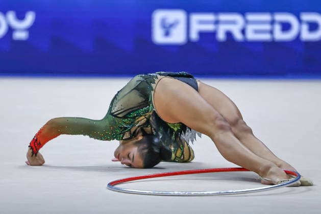 OTHER - Gymnastics - Rhythmic gymnastics, Rhythmische Sportgymnastik, RSG - 2026 FIG World Cup Photo by IPA ABACAPRESS.COM86628121 - Raffaeli Sofia (ITA) took first place in the Hop Final at the FIG Rhythmic Gymnastics World Cup, held at the Unipol Forum, Milan (Italy) on July 12, 2026, during the Rhythmic Gymnastics – FIG World Cup 2026, Gymnastics in Assago (MI), Italy, July 12, 2026 Assago (MI) Italy  Copyright: xIPAxSport ABACAx