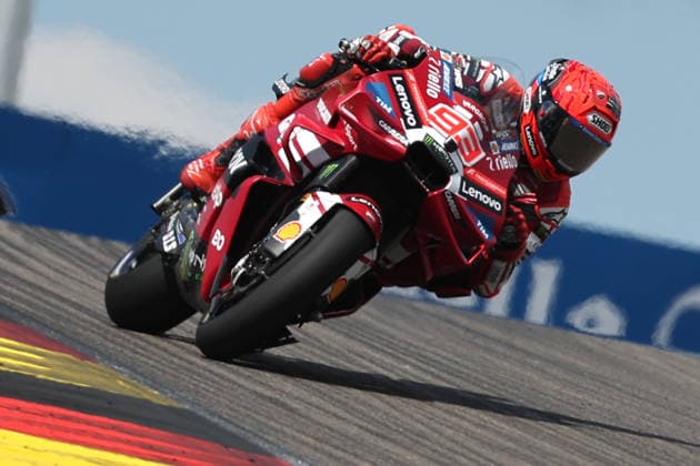Hohenstein-Ernstthal, 12.07.26: Motorrad Grand Prix Deutschland 2026, Sachsenring. Marc Marquez (ESP) vom Ducati Lenovo Team faehrt auf der Strecke und gewinnt das Rennen. Motorrad Grand Prix Germany 2025 *** Hohenstein Ernstthal, July 12, 2026: 2026 German Motorcycle Grand Prix, Sachsenring. Marc Marquez (ESP) of the Ducati Lenovo Team races on the track and wins the 2025 German Motorcycle Grand Prix.