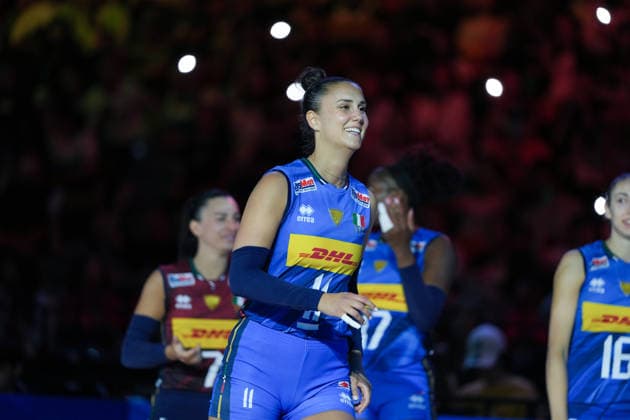 RECORD DATE NOT STATED Volleyball Nations League Hong Kong 2026 - Day 5 Anna Danesi (No.11) from team Italy during the match between Italy and China at Volleyball Nations League Hong Kong 2026 on July 12, 2026 in Hong Kong. (Photo by Ellan Mad Nexpher Images) Hong Kong