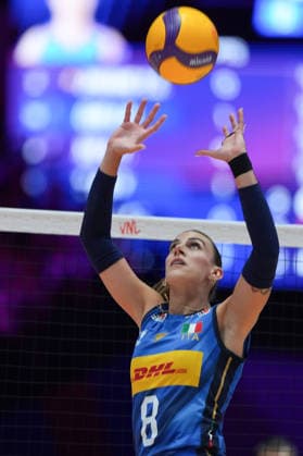 RECORD DATE NOT STATED Volleyball Nations League Hong Kong 2026 - Day 5 Alessia Orro (No.8) from team Italy during the match between Italy and China at Volleyball Nations League Hong Kong 2026 on July 12, 2026 in Hong Kong. (Photo by Ellan Mad Nexpher Images) Hong Kong