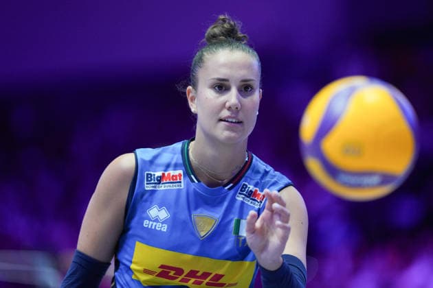 RECORD DATE NOT STATED Volleyball Nations League Hong Kong 2026 - Day 5 Anna Danesi (No.11) from team Italy during the match between Italy and China at Volleyball Nations League Hong Kong 2026 on July 12, 2026 in Hong Kong. (Photo by Ellan Mad Nexpher Images) Hong Kong