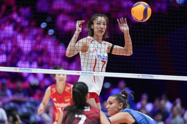 RECORD DATE NOT STATED Volleyball Nations League Hong Kong 2026 - Day 5 Wang Yuanyuan (No.7) from team Italy during the match between Italy and China at Volleyball Nations League Hong Kong 2026 on July 12, 2026 in Hong Kong. (Photo by Ellan Mad Nexpher Images) Hong Kong