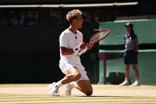 Jordan Lee during the Boys Singles Final Wimbledon Tennis Championships, Day 14, The All England Lawn Tennis and Croquet Club, London, UK - 12 Jul 2026London The All England Lawn Tennis and United Kingdom  Copyright: xEllaxLing Shutterstockx 16981034l