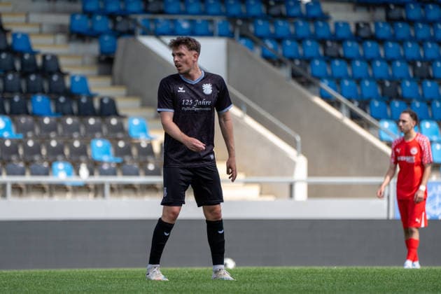12.07.2026, xhfmx, Fussball Testspiel, FSV Frankfurt - RW Walldorf David Deger (FSV Frankfurt) (DFL DFB REGULATIONS PROHIBIT ANY USE OF PHOTOGRAPHS as IMAGE SEQUENCES and or QUASI-VIDEO) *** July 12, 2026, xhfmx, Soccer Friendly Match, FSV Frankfurt vs. RW Walldorf, David Deger, FSV Frankfurt, DFL, DFB. REGULATIONS PROHIBIT ANY USE OF PHOTOGRAPHS AS IMAGE SEQUENCES AND OR QUASI-VIDEO