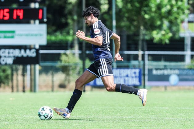 Fussball, 3.Liga Saison 2026 2027 Testspiel TOP Oss - MSV Duisburg 12.07.2026, De Kerkebos Celal Aydogan (MSV Duisburg, 41) Swolgen De Kerkebos Niederlande *** Sports, Soccer, 3rd Division, 2026–2027 Season, Friendly Match: TOP Oss vs. MSV Duisburg, July 12, 2026, De Kerkebos, Celal Aydogan, MSV Duisburg, 41 Swolgen, De Kerkebos, Netherlands