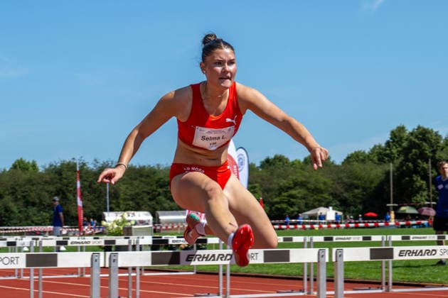 RECORD DATE NOT STATED Norddeutsche Leichtathletik Meisterschaften - Bremen, Deutschland 12.07.2026 BREMEN, DEUTSCHLAND - JULY 12: Selma LANGEBARTELS (Start Nr. 139, LG Nord Berlin) during the Norddeutsche Leichtathletik Meisterschaften at Bremen on July 12, 2026 in Bremen, Deutschland. *** North German Track and Field Championships, Bremen, Germany, July 12, 2026 BREMEN, GERMANY JULY 12 Selma LANGEBARTELS, Start No. 139, LG Nord Berlin during the North German Track and Field Championships in Bremen on July 12, 2026, in Bremen, Germany Copyright: xBEAUTIFULxSPORTS PeterxWeberx