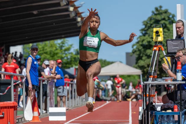 RECORD DATE NOT STATED Norddeutsche Leichtathletik Meisterschaften - Bremen, Deutschland 12.07.2026 BREMEN, DEUTSCHLAND - JULY 12: Josie KRONE (Start Nr. 321, TSG Bergedorf) during the Norddeutsche Leichtathletik Meisterschaften at Bremen on July 12, 2026 in Bremen, Deutschland. *** North German Track and Field Championships, Bremen, Germany, July 12, 2026 BREMEN, GERMANY JULY 12 Josie KRONE Start No. 321, TSG Bergedorf during the North German Track and Field Championships in Bremen on July 12, 2026 in Bremen, Germany Copyright: xBEAUTIFULxSPORTS PeterxWeberx