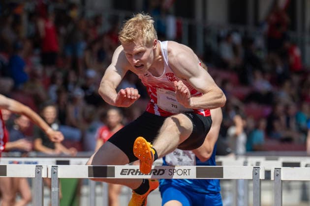 RECORD DATE NOT STATED Norddeutsche Leichtathletik Meisterschaften - Bremen, Deutschland 12.07.2026 BREMEN, DEUTSCHLAND - JULY 12: Torben PREPENS (Start Nr. 713, TV Cloppenburg) during the Norddeutsche Leichtathletik Meisterschaften at Bremen on July 12, 2026 in Bremen, Deutschland. *** North German Track and Field Championships, Bremen, Germany, July 12, 2026 BREMEN, GERMANY JULY 12 Torben PREPENS, start No. 713, TV Cloppenburg, during the North German Track and Field Championships in Bremen on July 12, 2026 in Bremen, Germany Copyright: xBEAUTIFULxSPORTS PeterxWeberx