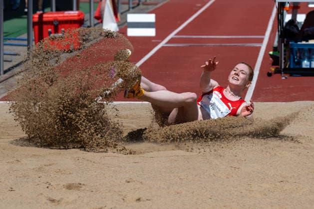 RECORD DATE NOT STATED Norddeutsche Leichtathletik Meisterschaften - Bremen, Deutschland 12.07.2026 BREMEN, DEUTSCHLAND - JULY 12: Sarah-Michelle KUDLA (Start Nr. 132, LG Nord Berlin) during the Norddeutsche Leichtathletik Meisterschaften at Bremen on July 12, 2026 in Bremen, Deutschland. *** North German Track and Field Championships, Bremen, Germany, July 12, 2026 BREMEN, GERMANY JULY 12 Sarah Michelle KUDLA Start No. 132, LG Nord Berlin during the North German Track and Field Championships in Bremen on July 12, 2026 in Bremen, Germany Copyright: xBEAUTIFULxSPORTS PeterxWeberx