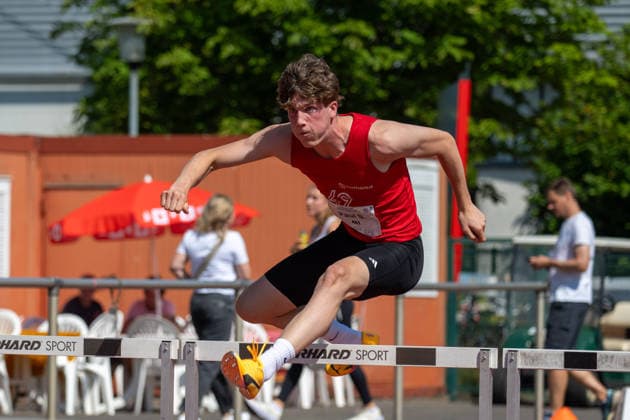 RECORD DATE NOT STATED Norddeutsche Leichtathletik Meisterschaften - Bremen, Deutschland 12.07.2026 BREMEN, DEUTSCHLAND - JULY 12: Paul STEBNER (Start Nr. 481, MTV 49 Holzminden) during the Norddeutsche Leichtathletik Meisterschaften at Bremen on July 12, 2026 in Bremen, Deutschland. *** North German Track and Field Championships, Bremen, Germany, July 12, 2026 BREMEN, GERMANY JULY 12 Paul STEBNER Start No. 481, MTV 49 Holzminden during the North German Track and Field Championships in Bremen on July 12, 2026 in Bremen, Germany Copyright: xBEAUTIFULxSPORTS PeterxWeberx