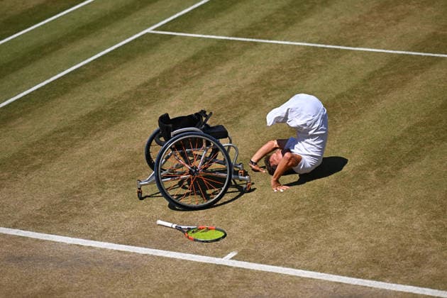 Sport Bilder des Tages Wimbledon 2026 - Niels Vink Wins His Fourth Wimbledon Title Niels Vink (NED) wins his fourth Wimbledon title at the 2026 Wimbledon Championships at the AELTC in London, GREAT BRITAIN, on July 12, 2026. Photo by Corinne Dubreuil ABACAPRESS.COM London United States  Copyright: xDubreuilxCorinne ABACAx