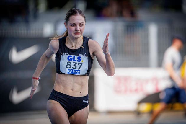 85. Deutsche Meisterschaften U20; Bochum, 12.07.2026 Lilith Bruynswyck (LG Aachen); 85. Deutsche Meisterschaften U20 am 12.07.2026 im Lohrheidestadion, Bochum (Nordrhein-Westfalen) *** 85th German U20 Championships, Bochum, July 12, 2026; Lilith Bruynswyck, LG Aachen; 85th German U20 Championships on July 12, 2026, at Lohrheidestadion, Bochum, North Rhine-Westphalia Copyright: xBEAUTIFULxSPORTS B.Hoffmannx