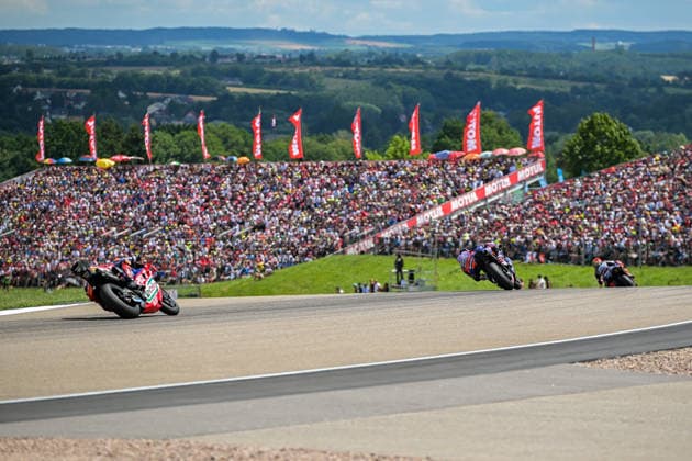 Motorrad Grand Prix Deutschland 2026, Sachsenring MotoGP 12.07.2026 ab 9.00Uhr Uhr Hohenstein-Ernstthal, Sachsenring Im Foto: Motorrad Grand Prix Deutschland 2026, Sachsenring MotoGP Motorrad Grand Prix Deutschland 2026, Sachsenring MotoGP Hohenstein-Ernsttal Sachsen Deutschland *** 2026 German Motorcycle Grand Prix, Sachsenring MotoGP, July 12, 2026, starting at 9:00 a.m., Hohenstein Ernstthal, Sachsenring. Pictured: 2026 German Motorcycle Grand Prix, Sachsenring MotoGP. 2026 German Motorcycle Grand Prix, Sachsenring MotoGP, Hohenstein-Ernstthal, Saxony, Germany Copyright: xEHLxMedia MichelxKöhlerx 20261207-Rennen der MotoGP-Sachsenring_007
