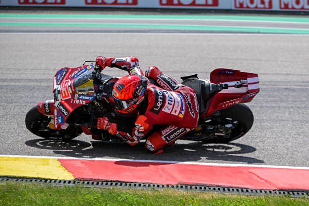 Motorrad Grand Prix Deutschland 2026, Sachsenring MotoGP 12.07.2026 ab 9.00Uhr Uhr Hohenstein-Ernstthal, Sachsenring Im Foto: 93 Marc Marquez Ducati Lenovo Team Motorrad Grand Prix Deutschland 2026, Sachsenring MotoGP Hohenstein-Ernsttal Sachsen Deutschland *** 2026 German Motorcycle Grand Prix, Sachsenring MotoGP, July 12, 2026, starting at 9:00 a.m., Hohenstein-Ernstthal, Sachsenring. Pictured: No. 93 Marc Marquez, Ducati Lenovo Team, 2026 German Motorcycle Grand Prix, Sachsenring MotoGP, Hohenstein-Ernstthal, Saxony, Germany Copyright: xEHLxMedia MichelxKöhlerx 20261207-Rennen der MotoGP-Sachsenring_010