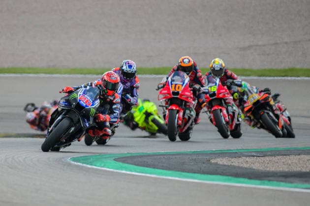 Motorrad Grand Prix Deutschland 2026, Sachsenring MotoGP 12.07.2026 ab 9.00Uhr Uhr Hohenstein-Ernstthal, Sachsenring Im Foto: 20 Fabio Quartararo Monster Energy Yamaha MotoGP, 10 Luca Marini Honda HRC Castrol Motorrad Grand Prix Deutschland 2026, Sachsenring MotoGP Hohenstein-Ernsttal Sachsen Deutschland *** 2026 German Motorcycle Grand Prix, Sachsenring MotoGP July 12, 2026, starting at 9:00 a.m., Hohenstein-Ernstthal, Sachsenring. Pictured: 20 Fabio Quartararo (Monster Energy Yamaha MotoGP), 10 Luca Marini (Honda HRC Castrol). 2026 German Motorcycle Grand Prix, Sachsenring MotoGP, Hohenstein-Ernstthal, Saxony, Germany Copyright: xEHLxMedia MichelxKöhlerx 20261207-Rennen der MotoGP-Sachsenring_074