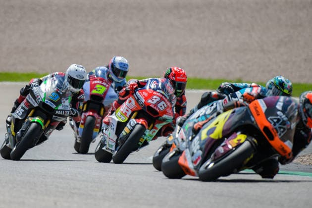 Motorrad Grand Prix Deutschland 2026, Sachsenring Moto2 12.07.2026 ab 12:15Uhr Uhr Hohenstein-Ernstthal, Sachsenring Im Foto: 36 Ãngel Piqueras QJMotor MSi, 09 Jorge Navarro REDS Fantic Racing Motorrad Grand Prix Deutschland 2026, Sachsenring Moto2 Hohenstein-Ernsttal Sachsen Deutschland *** 2026 German Motorcycle Grand Prix, Sachsenring Moto2, July 12, 2026, starting at 12:15 p.m., Hohenstein Ernstthal, Sachsenring. In the photo: 36 Ångel Piqueras QJMotor MSi, 09 Jorge Navarro REDS Fantic Racing 2026 German Motorcycle Grand Prix, Sachsenring Moto2 Hohenstein-Ernstthal, Saxony, Germany Copyright: xEHLxMedia MichelxKöhlerx 20261207-Rennen der Moto2-Sachsenring_023