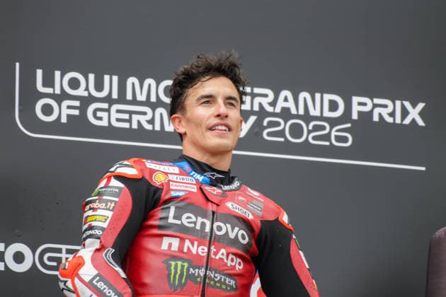 Motorrad Grand Prix Deutschland 2026, Sachsenring MotoGP 12.07.2026 ab 9.00Uhr Uhr Hohenstein-Ernstthal, Sachsenring Im Foto: 93 Marc Marquez Ducati Lenovo Team Motorrad Grand Prix Deutschland 2026, Sachsenring MotoGP Hohenstein-Ernsttal Sachsen Deutschland *** 2026 German Motorcycle Grand Prix, Sachsenring MotoGP, July 12, 2026, starting at 9:00 a.m., Hohenstein-Ernstthal, Sachsenring. Pictured: No. 93 Marc Marquez, Ducati Lenovo Team, 2026 German Motorcycle Grand Prix, Sachsenring MotoGP, Hohenstein-Ernstthal, Saxony, Germany Copyright: xEHLxMedia MichelxKöhlerx 20261207-Rennen der MotoGP-Sachsenring_110