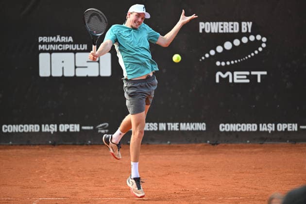 CONCORD IASI OPEN Final Erik Grevelius and Adam Heinonen of Sweden in action during the Concord Iasi Open final, Challenger 100, against Ivan Sabanov and Matej Sabanov of Serbia, in Iasi, Romania, on July 12, 2026. Imago Images Alex Nicodim Copyright: xAlexxNicodimx