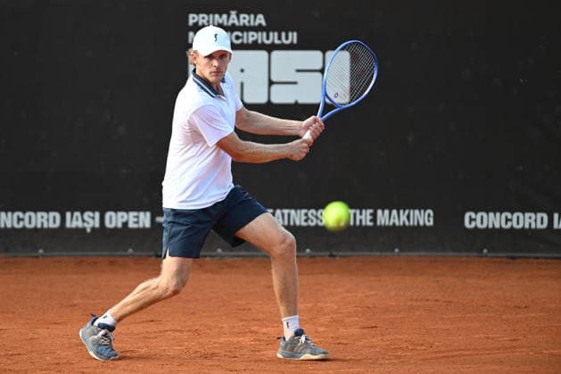 CONCORD IASI OPEN Final Erik Grevelius and Adam Heinonen of Sweden in action during the Concord Iasi Open final, Challenger 100, against Ivan Sabanov and Matej Sabanov of Serbia, in Iasi, Romania, on July 12, 2026. Imago Images Alex Nicodim Copyright: xAlexxNicodimx