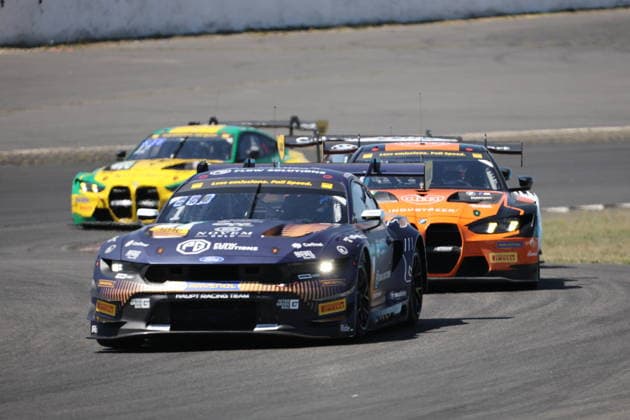RECORD DATE NOT STATED 1 Max Reis (GER) Emil Gjerdrum (NOR), Ford Mustang GT3, Team: Haupt Racing Team (GER) vor 11 Tim Zimmermann (GER) Leyton Fourie (RSA), BMW M4 GT3 Evo, Team: FK Performance Motorsport (GER) GER, Motorsport, ADAC GT Masters, Runde 4, Nuerburgring, Nuerburg, 12.07.2026 GER, Motorsport, ADAC GT Masters, Runde 4, Nuerburgring, Nuerburg, 12.07.2026 Nuerburg *** 1 Max Reis (GER), Emil Gjerdrum (NOR), Ford Mustang GT3, Team Haupt Racing Team (GER), ahead of 11 Tim Zimmermann (GER), Leyton Fourie (RSA), BMW M4 GT3 Evo, Team FK Performance Motorsport (GER), GER, Motorsports, ADAC GT Masters, Round 4, Nürburgring, Nürburg, July 12, 2026 GER, Motorsports, ADAC GT Masters, Round 4, Nürburgring, Nürburg, July 12, 2026 Nürburg Copyright: xEibner-Pressefoto JuergenxAugstx EP_JAT