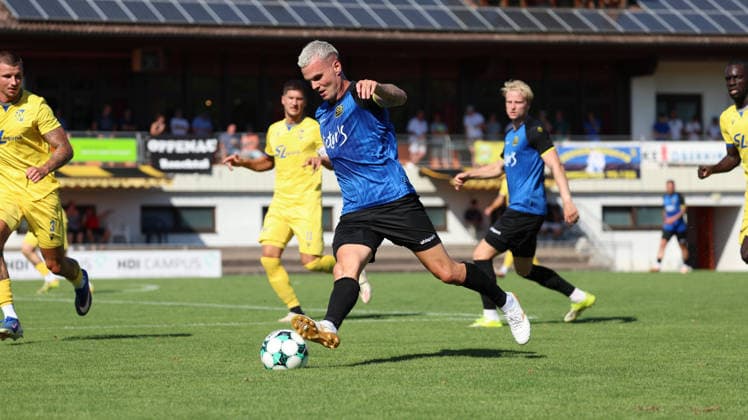 12.07.2026, xrekx, Fussball Testspiel, SV Oberachern - 1.FC Saarbruecken v.l. Florian Pick (1.FC Saarbruecken) (DFL DFB REGULATIONS PROHIBIT ANY USE OF PHOTOGRAPHS as IMAGE SEQUENCES and or QUASI-VIDEO) Oberkirch *** July 12, 2026, xrekx, soccer exhibition match, SV Oberachern vs. 1. FC Saarbrücken, photo by Florian Pick, 1. FC Saarbrücken. DFL and DFB regulations prohibit any use of photographs as image sequences and or quasi-video. Oberkirch