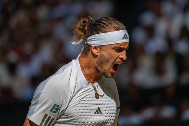 Tennis - Wimbledon Championship 2026 - Day 14 LONDON, ENGLAND - Sunday, July 12, 2026: Alexander Zverev (GER) during the Gentlemen s Singles Final match on Day Fourteen of The Championships Wimbledon 2026 at the All England Lawn Tennis and Croquet Club. (Photo by Kirsten Holst Propaganda) LONDON All England Lawn Tennis and Croq GREATER LONDON ENGLAND  Copyright: xKirstenxHolstx 2026-07-12-036-Wimbledon_Day_14