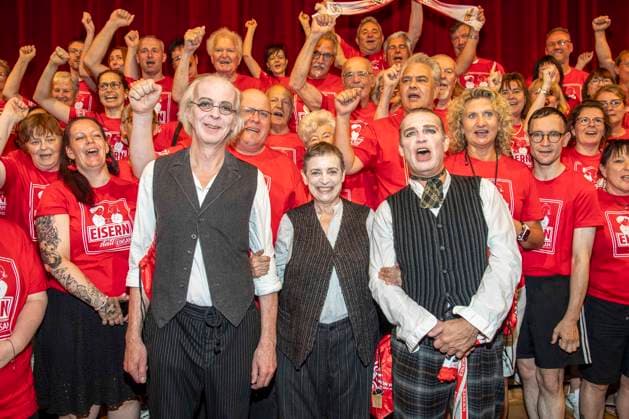 Football, 1. FC Union Berlin, fans attend a comedy show on Kurfürstendamm