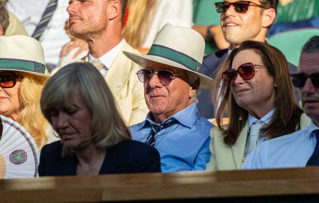 Tennis - Wimbledon Championship 2026 - Day 14 LONDON, ENGLAND - Sunday, July 12, 2026: American actor Dustin Hoffman in the Royal Box during the Gentlemen s Singles Final match on Day Fourteen of The Championships Wimbledon 2026 at the All England Lawn Tennis and Croquet Club. (Photo by Kirsten Holst Propaganda) LONDON All England Lawn Tennis and Croq GREATER LONDON ENGLAND  Copyright: xKirstenxHolstx 2026-07-12-063-Wimbledon_Day_14