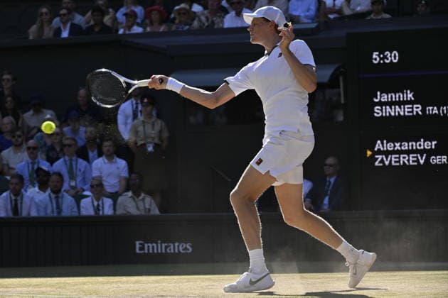 Tennis - Wimbledon 2026 - ITF - The Championships - 12 07 2026 - Tennis - Wimbledon 2026 - ITF - The Championships - 12 07 2026 - Jannik Sinner - Italie London  Copyright: xChryslenexCaillaud Psnewzx