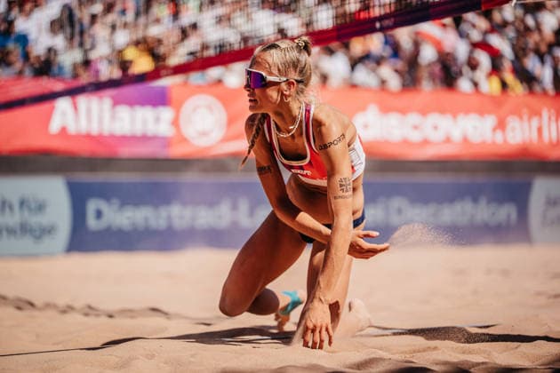 Beachvolleyball Frauen Allianz German Beach Tour 2026 Tourstop München 12.07.2026 Paula Schürholz München Zentraler Hochschulsport: Beach- Bayern Deutschland *** Women s Beach Volleyball: Allianz German Beach Tour 2026, Munich Stop, July 12, 2026; Paula Schürholz; Munich Central University Sports; Beach Bayern; Germany
