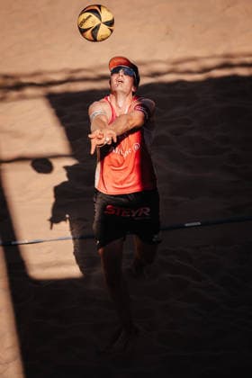 Beachvolleyball Männer Allianz German Beach Tour 2026 Tourstop München 12.07.2026 Timo Hammarberg (Österreich) München Zentraler Hochschulsport: Beach- Bayern Deutschland *** Men s Beach Volleyball Allianz German Beach Tour 2026, Munich Stop, July 12, 2026, Timo Hammarberg, Austria, Munich, Central University Sports, Beach, Bavaria, Germany