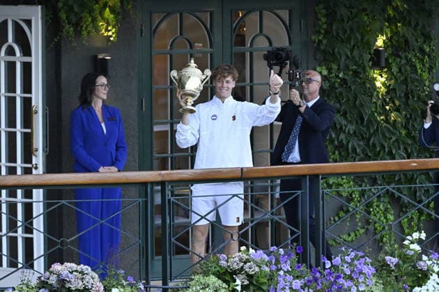 Tennis - Wimbledon 2026 - ITF - The Championships - 12 07 2026 - Tennis - Wimbledon 2026 - ITF - The Championships - 12 07 2026 - Victoire de Jannik Sinner Italie contre Alexander Zverev -Allemagne London  Copyright: xChryslenexCaillaud Psnewzx