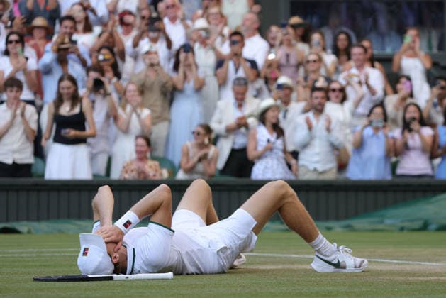 Jannik Sinner, ITA, after final of 2026 All England Lawn Tennis Championships at Wimbledon, mens singles, London, 12 07 2026; - *** Jannik Sinner, ITA, after the final of the 2026 All England Lawn Tennis Championships at Wimbledon, men s singles, London, July 12, 2026 