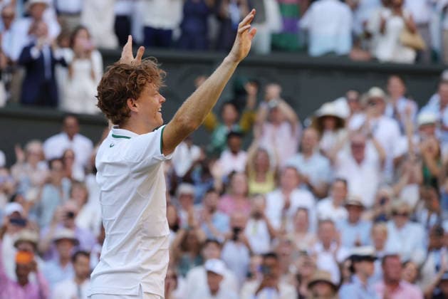 Jannik Sinner, ITA, after final of 2026 All England Lawn Tennis Championships at Wimbledon, mens singles, London, 12 07 2026; - *** Jannik Sinner, ITA, after the final of the 2026 All England Lawn Tennis Championships at Wimbledon, men s singles, London, July 12, 2026 