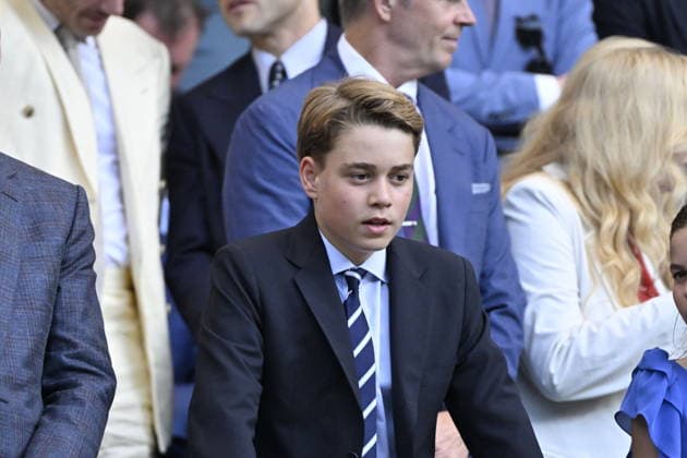 Tennis - Wimbledon 2026 - ITF - The Championships - 12 07 2026 - Tennis - Wimbledon 2026 - ITF - The Championships - 12 07 2026 - Son altesse royal Kate Catherine Princesse de Galles - remise de prix et Royal Box - avec Georges et Charlotte et Le Prince William Prince de Galles London  Copyright: xChryslenexCaillaud Psnewzx