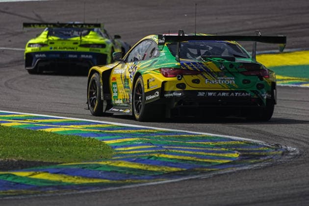 6 hours of Sao Paulo FIA WEC SAO PAULO, BRAZIL - JULY 12: BMW M4 LMGT3 Evo of team Team WRT of the crew Darren Leung (GBR), Sean Gelael (INA) and Augusto Farfus (BRA) in action during the FIA WEC 6 Hours of Sao Paulo, 4th round of the 2026 FIA World Endurance Championship at Interlagos Speedway in Sao Paulo, Brazil, on July 12, 2026. Stringer Anadolu Sao Paulo Brazil. Editorial use only. Please get in touch for any other usage.  Copyright: x2026xAnadoluxStringerx