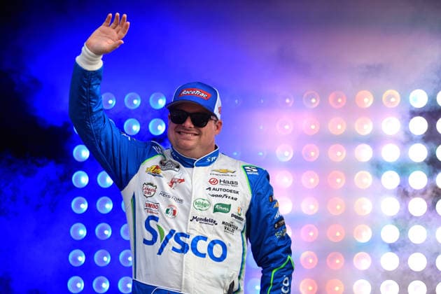 ATLANTA, GA - JULY 12: Cole Custer ( 41 Haas Factory Team Sysco Race Trac Chevrolet) waves to the crowd during driver introductions prior to the running of the NASCAR, Motorsport, USA Cup Series Quaker State 400 on July 12, 2026 at EchoPark Speedway in Hampton, GA. (Photo by Jeff Robinson Icon Sportswire) AUTO: JUL 12 NASCAR Cup Series Quaker State 400 EDITORIAL USE ONLY Icon26071211785400