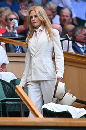 2026 Wimbledon - Nicole Kidman Actress Nicole Kidman during the men’s final at the 2026 Wimbledon Championships at the AELTC in London, UK, on July 12, 2026. Photo by Corinne Dubreuil ABACAPRESS.COM London United Kingdom  Copyright: xDubreuilxCorinne ABACAx