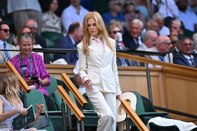 2026 Wimbledon - Nicole Kidman Actress Nicole Kidman during the men’s final at the 2026 Wimbledon Championships at the AELTC in London, UK, on July 12, 2026. Photo by Corinne Dubreuil ABACAPRESS.COM London United Kingdom  Copyright: xDubreuilxCorinne ABACAx
