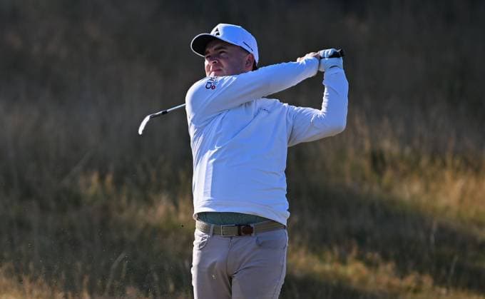 Last Chance Qualifier , John Gough (Eng) on the 1st fairway 154th Open Golf Championships, Royal Birkdale, Southport, UK - 13 Jul 2026Southport Royal Birkdale United Kingdom  Copyright: xGreigxCowie Shutterstockx 16988288x