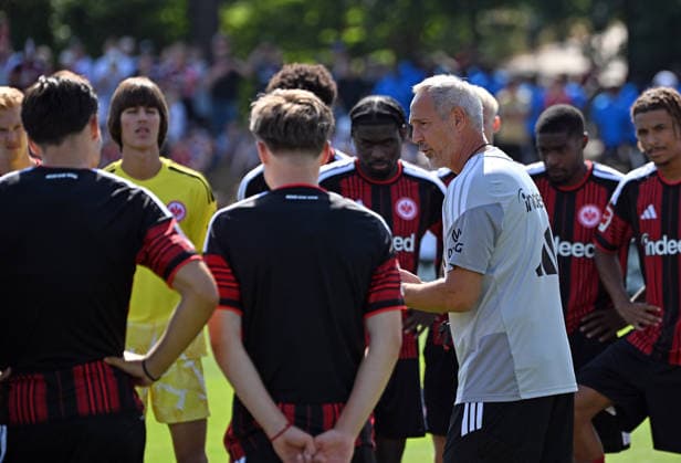 Football, Bundesliga 1, Eintracht Frankfurt, start of pre-season training